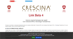 Desktop Screenshot of crescina.it